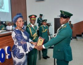 PROF. OLATUNJI-BELLO SHINES AT NIGERIA ARMY SCHOOL OF ORDNANCE GRADUATION CEREMONY